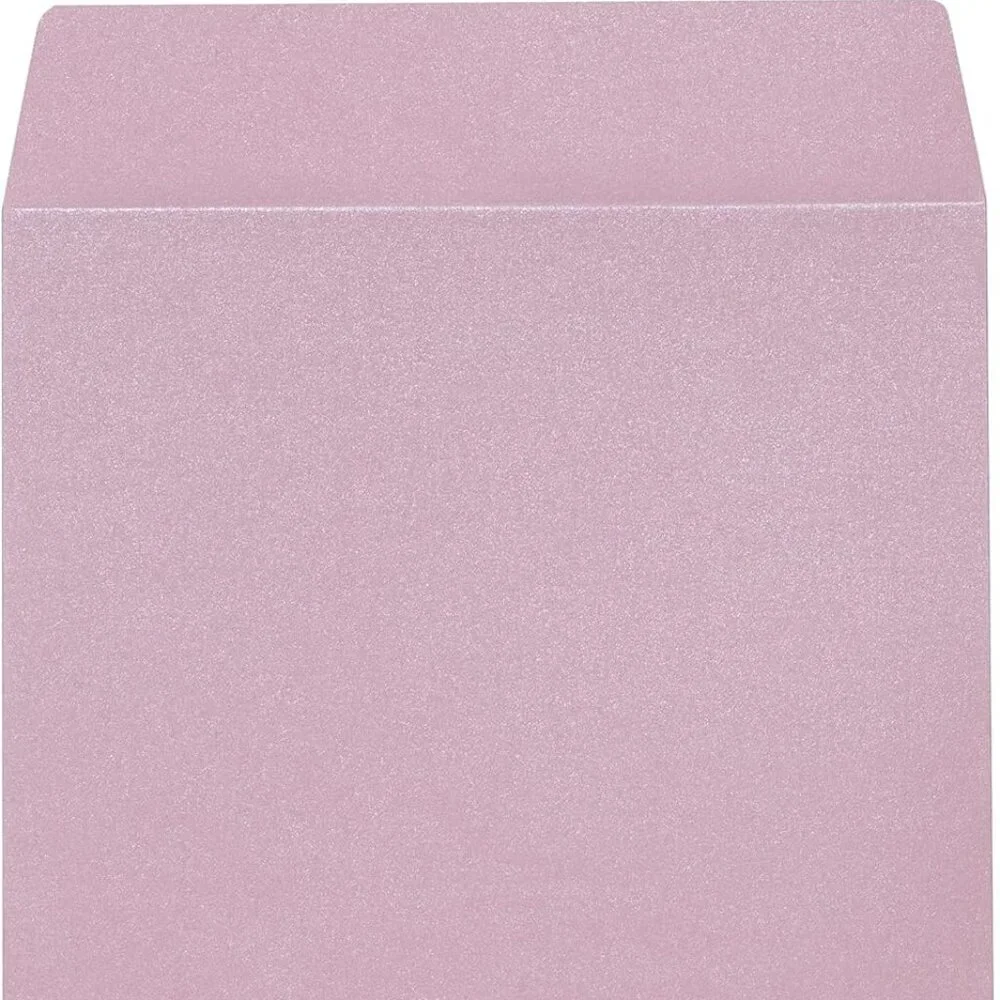 Quotidian Rosewater Self Seal Flat Pearlescent Paper Envelopes 50 ENVELOPES